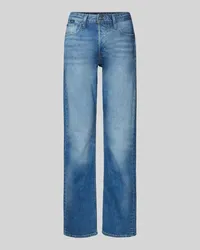 HUGO BOSS Straight Leg Jeans mit Label-Detail Modell 'HEIGHT-CLASSIC JEAN Hellblau