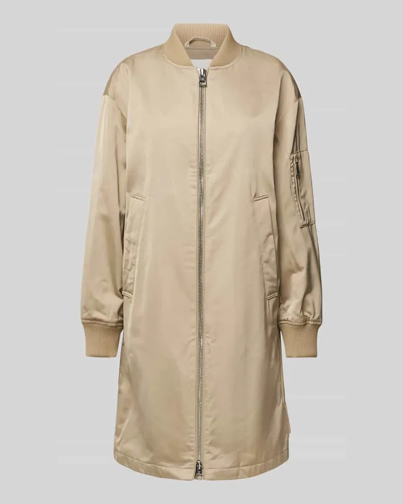 Marc O'Polo Comfort Fit Blouson-Mantel im Aviator Style aus Twill Sand