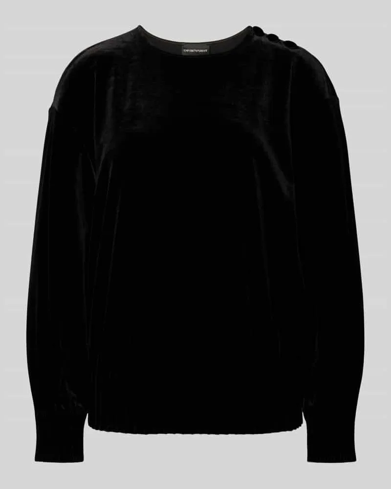 Emporio Armani Longsleeve mit Label-Details Black