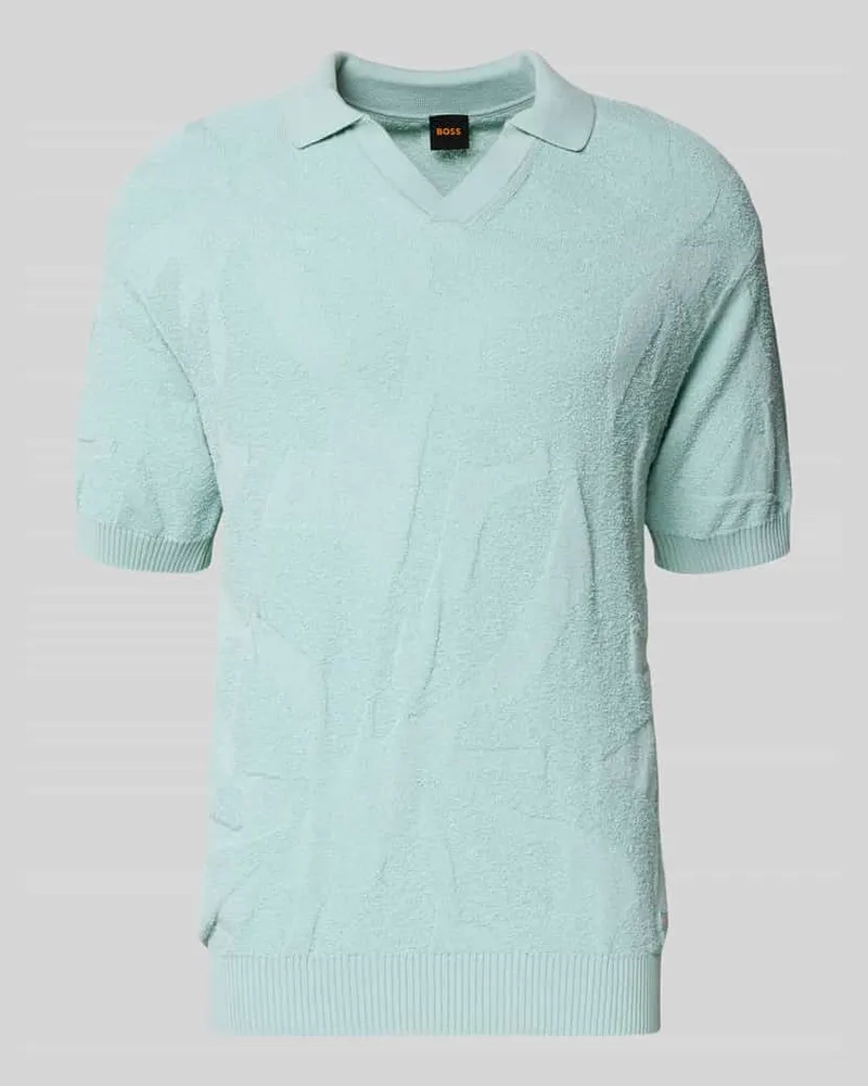 HUGO BOSS Relaxed Fit Poloshirt aus reiner Baumwolle Modell 'ASURFO Tuerkis