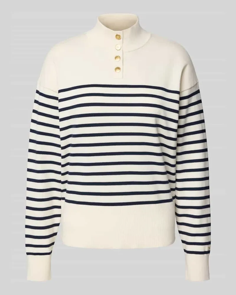 Tommy Hilfiger Regular Fit Pullover aus Baumwoll-Mix Weiss