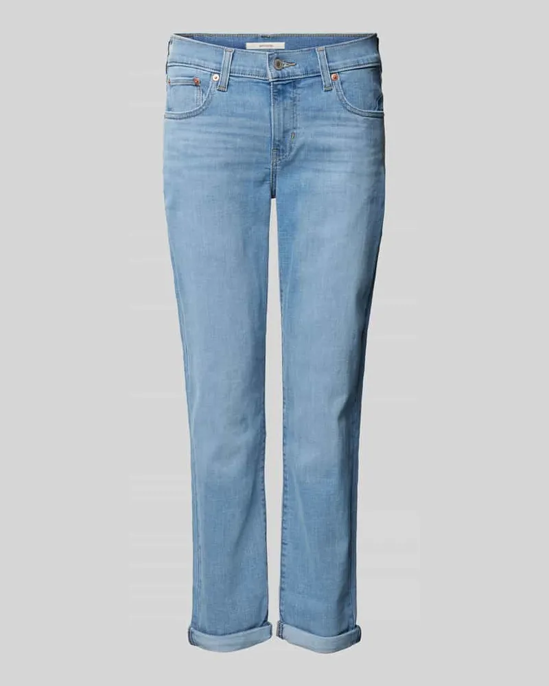 Levi's Boyfriend Jeans mit Viskose-Anteil im 5-Pocket-Design Hellblau