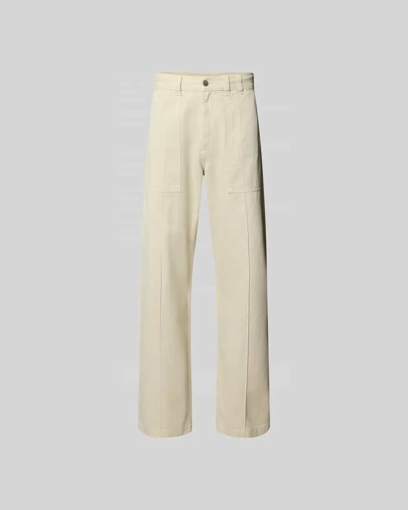 forét Straight Fit Hose aus reiner Baumwolle Offwhite
