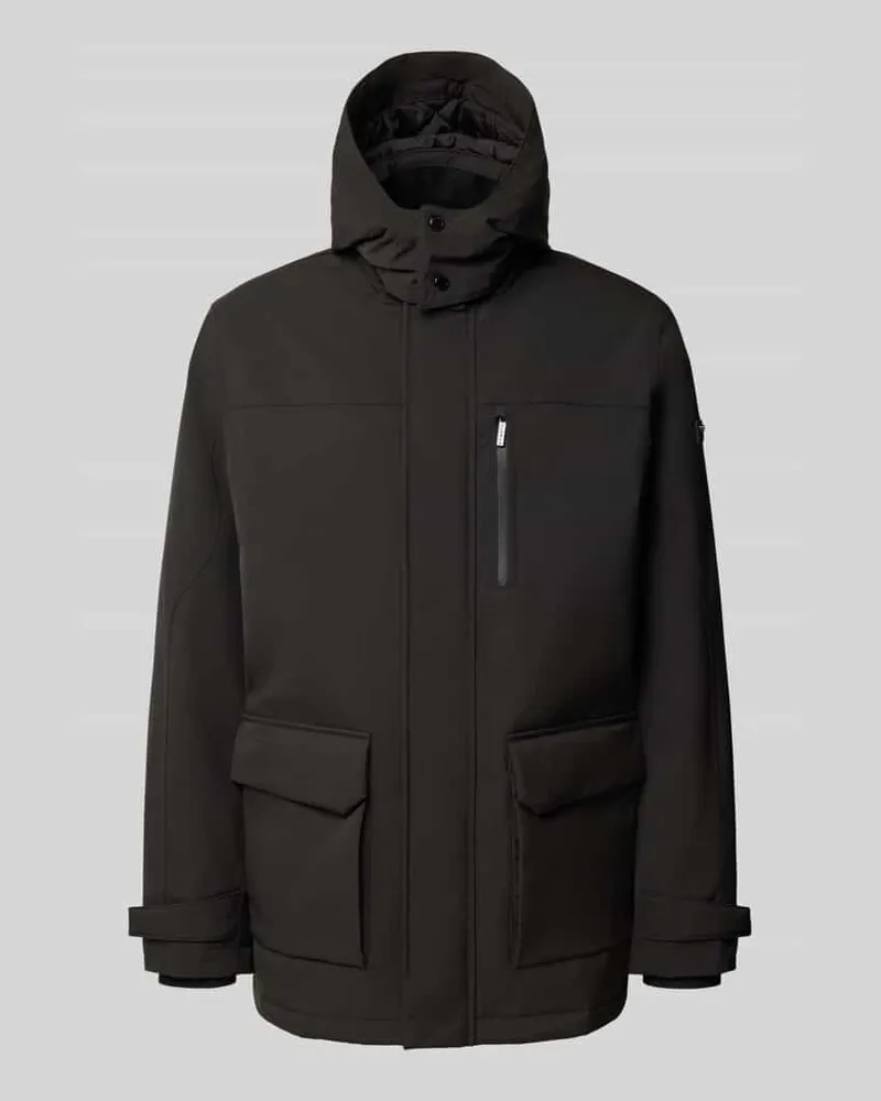 Bugatti Regular Fit Jacke mit Pattentaschen Black