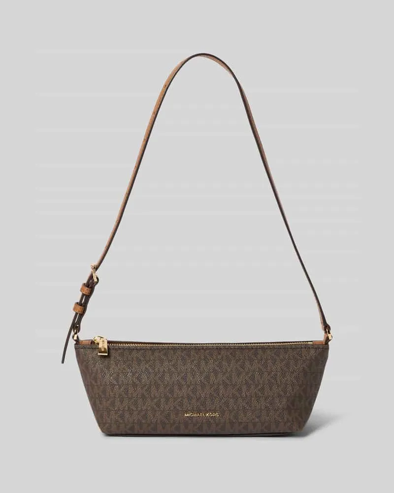 Michael Kors Handtasche mit Logo-Muster Modell 'LAILA Dunkelbraun