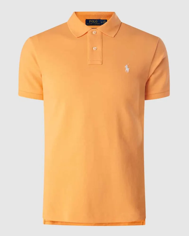 Ralph Lauren Slim Fit Poloshirt aus Baumwolle Apricot