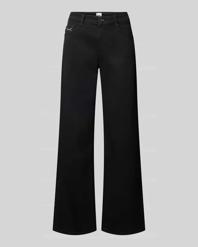 Brax Regular Fit Jeans mit Zierdetail Tasche Modell 'Maine Black