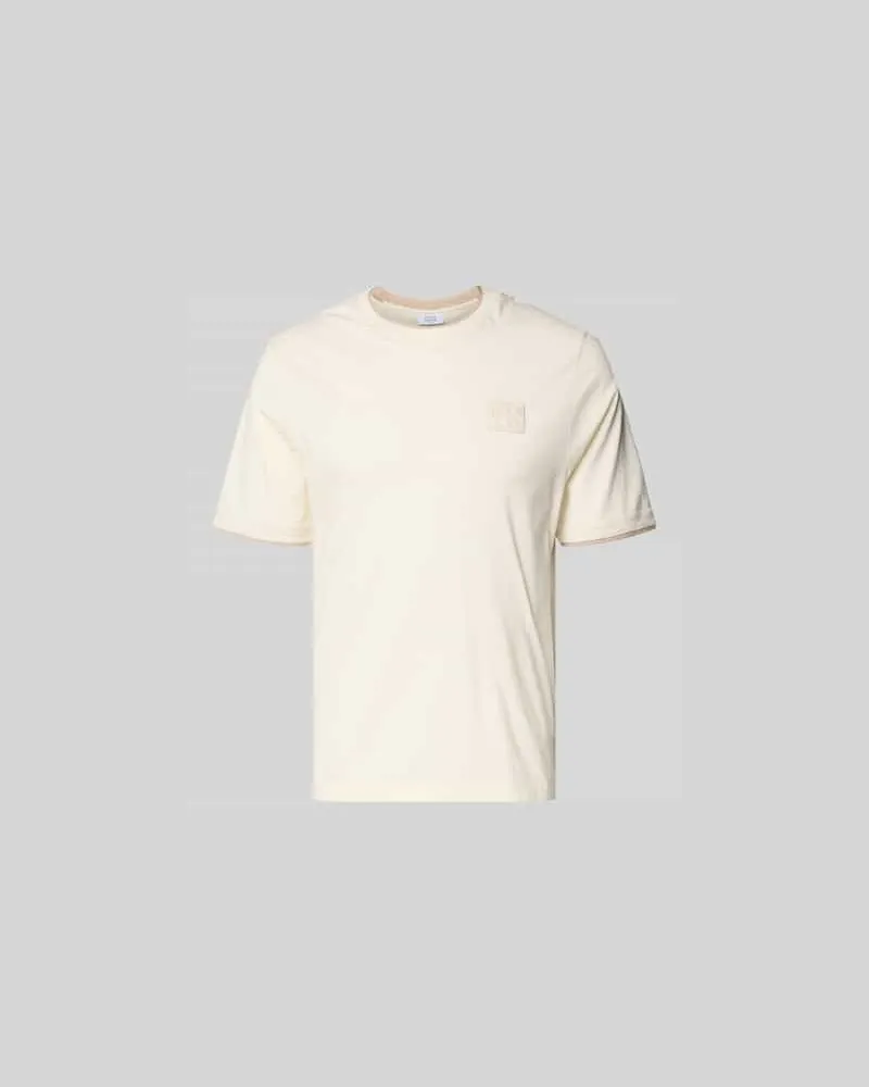 Kitsuné Slim Fit T-Shirt aus Baumwolle Beige