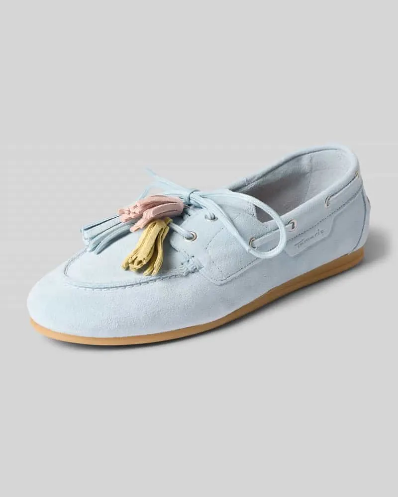 Tamaris Loafer aus echtem Rindsleder Hellblau