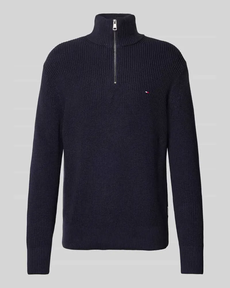 Tommy Hilfiger Troyer mit Logo-Stitching Marine