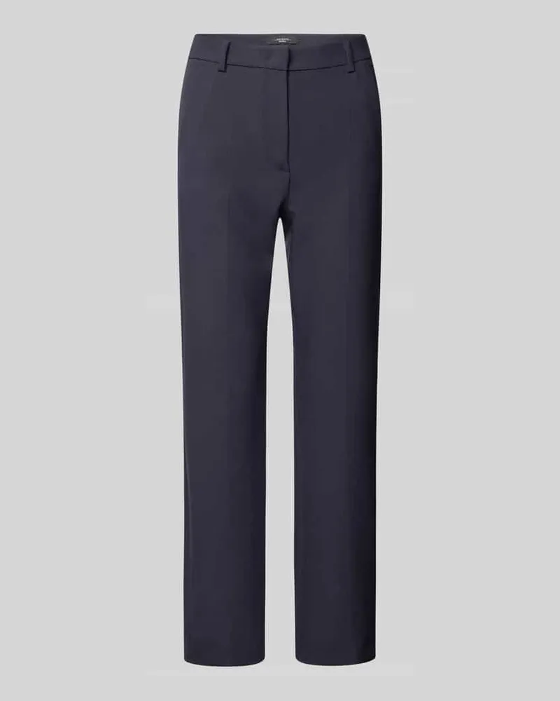 Max Mara Stoffhose mit französischen Eingrifftaschen Modell 'RANA Marine