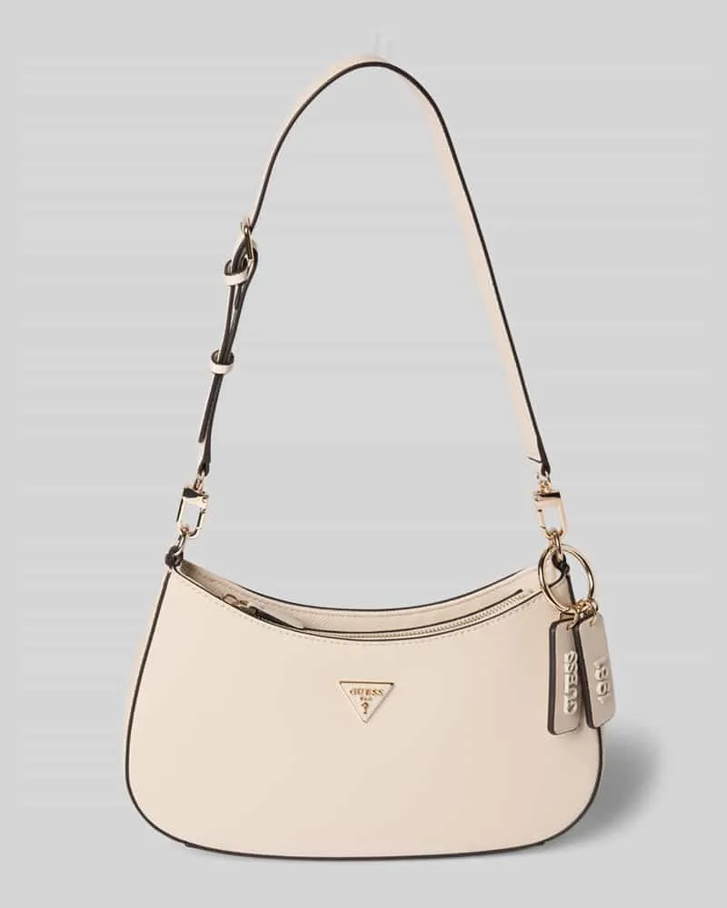 Guess Handtasche mit Label-Applikation Modell 'CALISTA Ecru