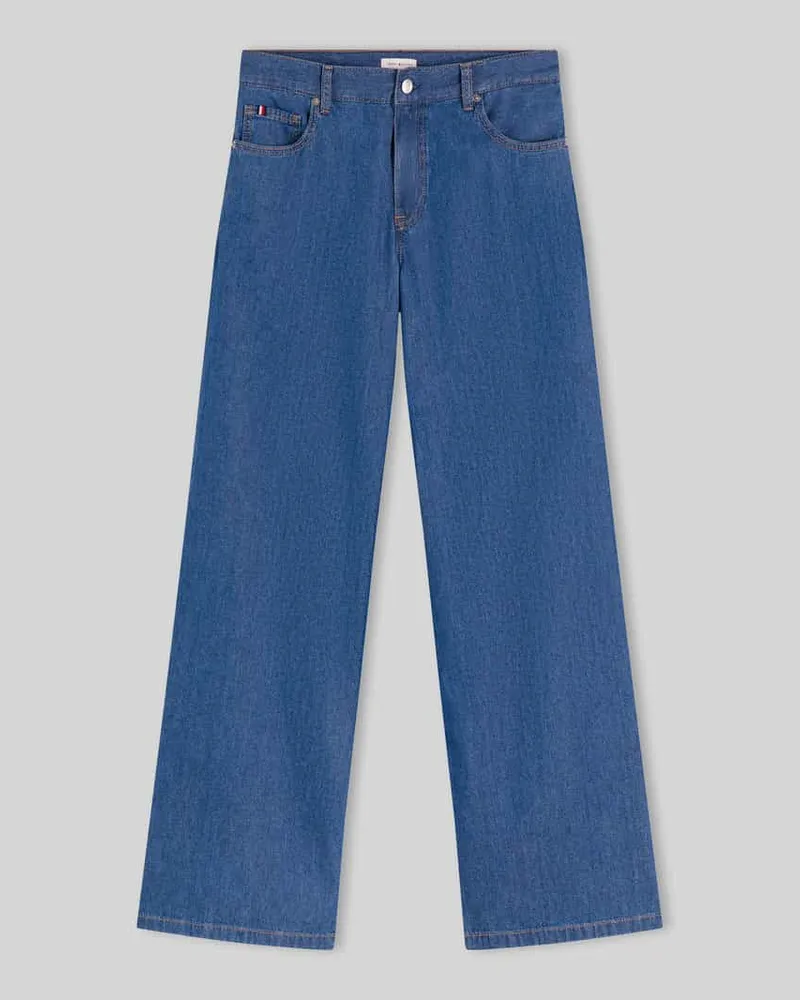 Tommy Hilfiger Bootcut Jeans aus reiner Baumwolle Bleu