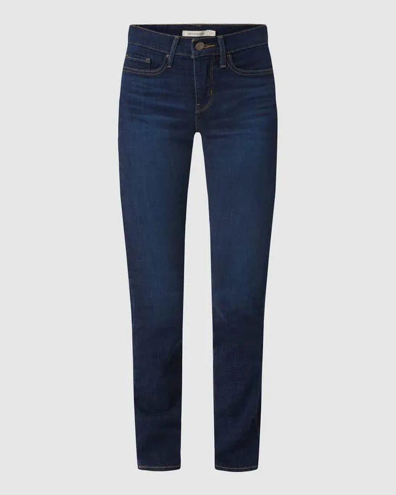 Levi's Shaping Slim Fit Jeans mit Stretch-Anteil Modell '312 Dunkelblau