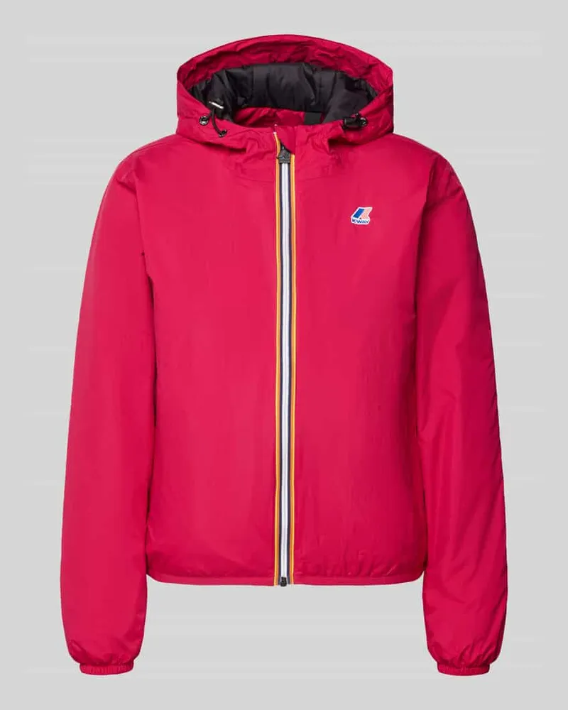K-Way Regular Fit Jacke mit Logo-Print Modell 'CLAUDETTE Fuchsia