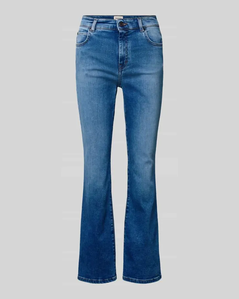 Max Mara Slim Fit Jeans aus Baumwoll-Mix Modell 'RAPALLO Jeansblau