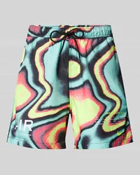 Nike Sweatshorts mit Label-Print Neon