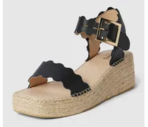Sandaletten aus Leder mit Keilabsatz Modell 'LYON HIGH