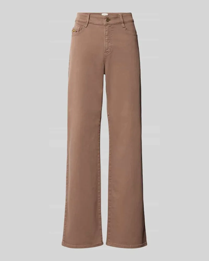 Brax Regular Fit Hose mit Bügelfalten Modell 'Maine Taupe