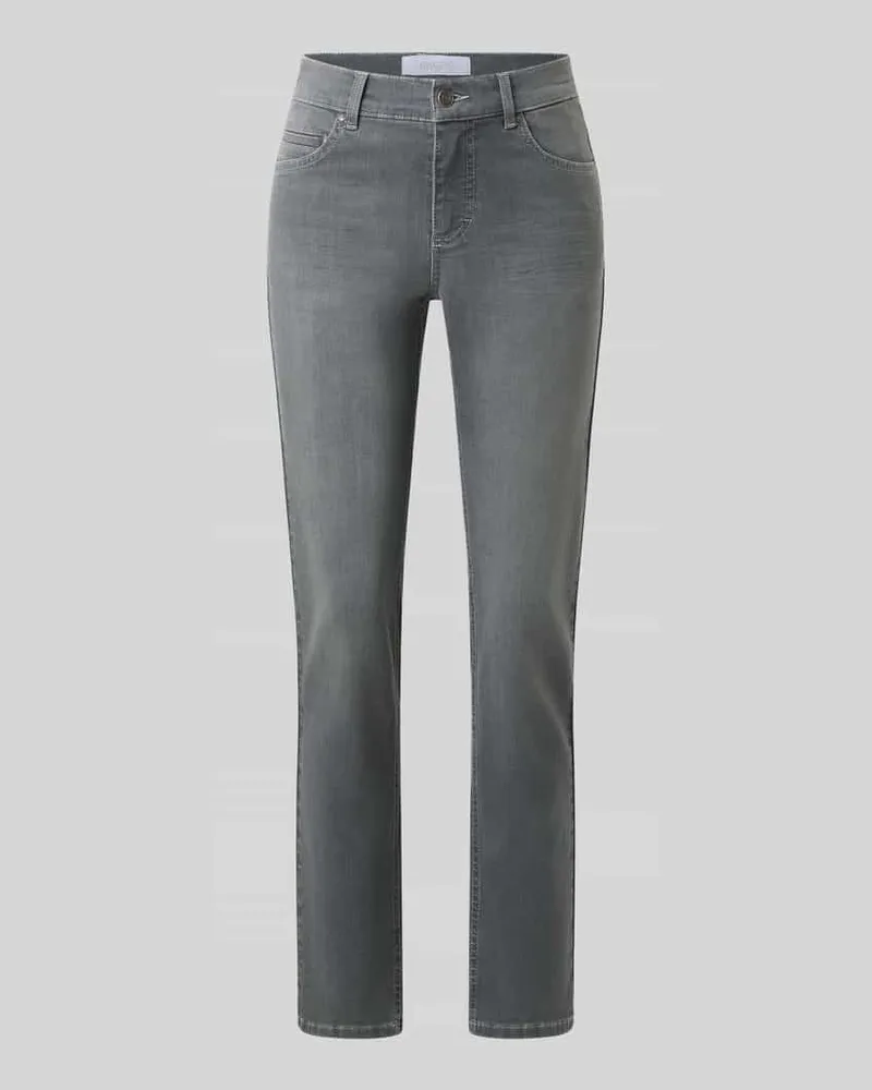 ANGELS  Slim Fit Jeans aus Baumwoll-Mix Modell 'CICI Anthrazit