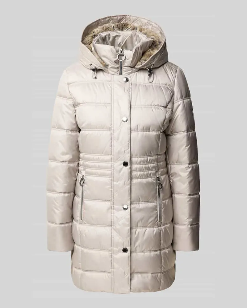 Betty Barclay Steppmantel mit Kapuze Modell 'LT SEPTEMBER Silber
