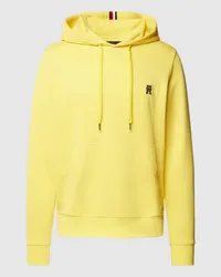 Tommy Hilfiger Hoodie mit Label-Stitching Modell 'MONOGRAM Gelb