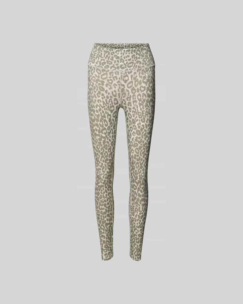 Lala Berlin Leggins aus Viskose-Mix Hellgrau