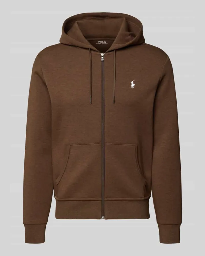Ralph Lauren Sweatjacke mit Kapuze Mittelbraun