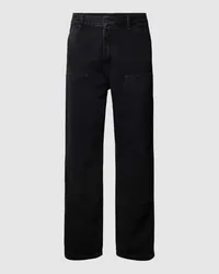 Carhartt WIP Regular Fit Jeans mit verstärktem Kniebereich Black