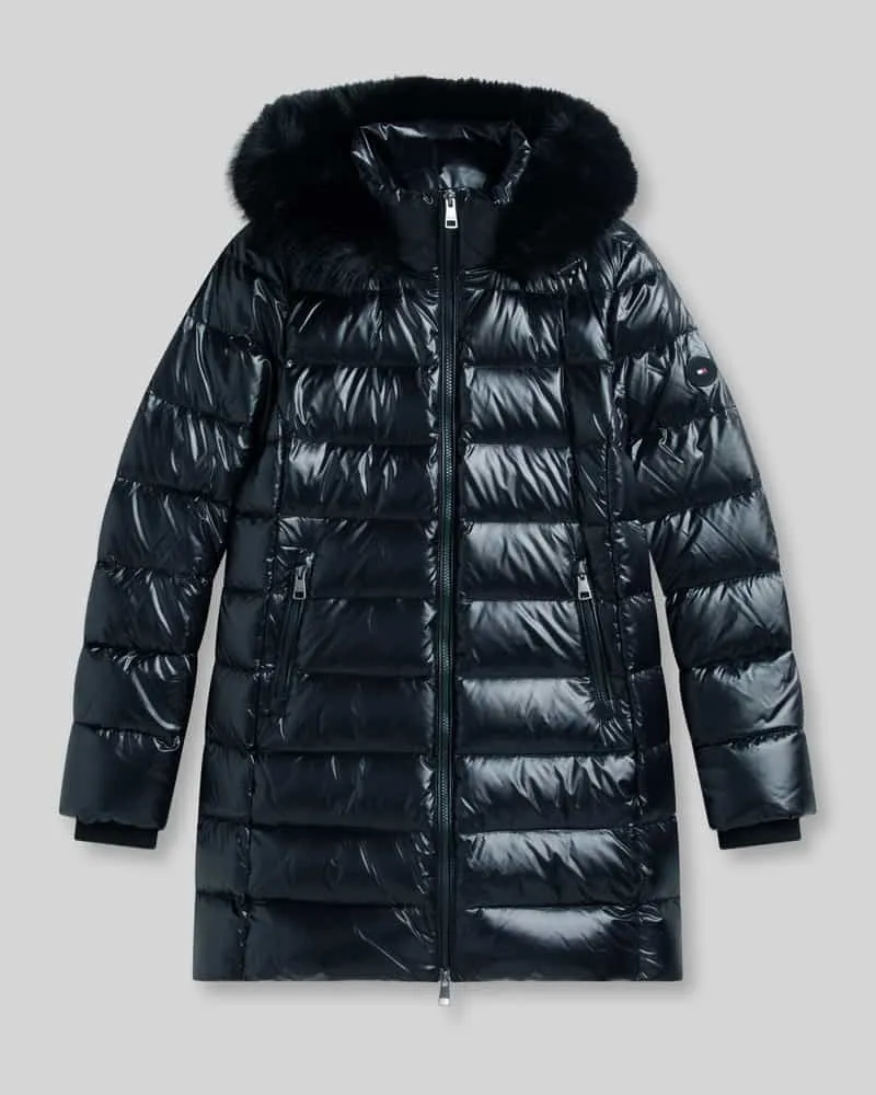 Tommy Hilfiger Puffer Coat mit Daunenkapuze Black