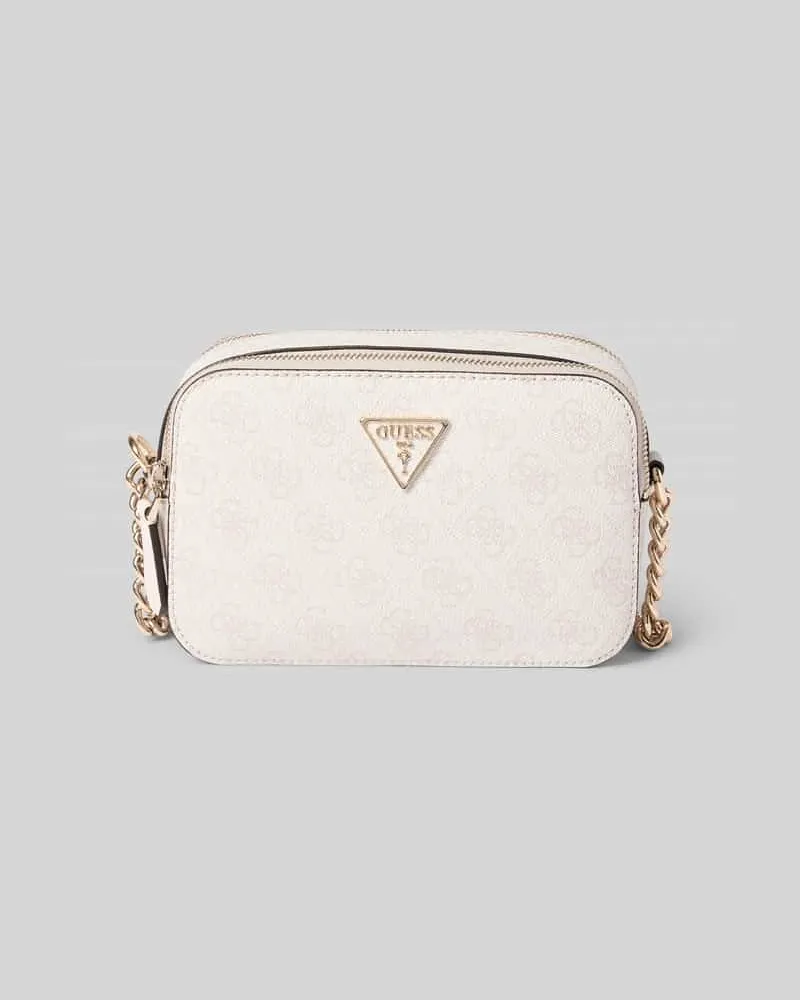 Guess Umhängetasche mit Label-Applikation Modell 'NOELLE Ecru