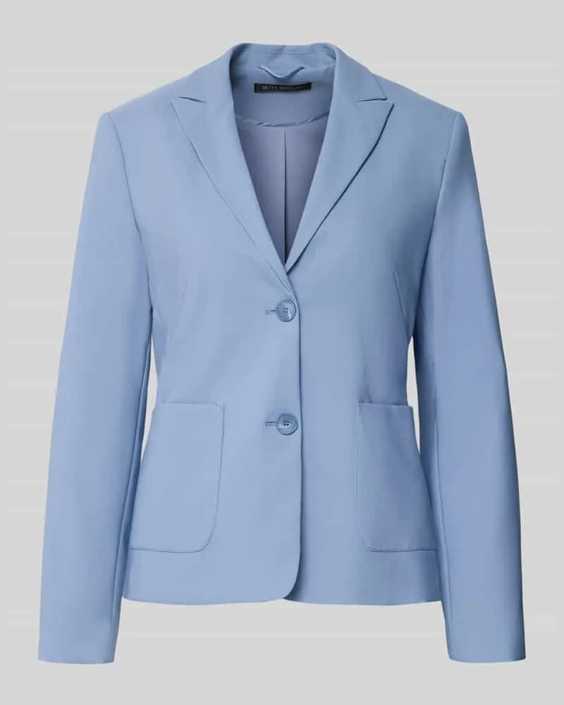 Betty Barclay Regular Fit Longline Blazer mit Schulterpolstern Sky