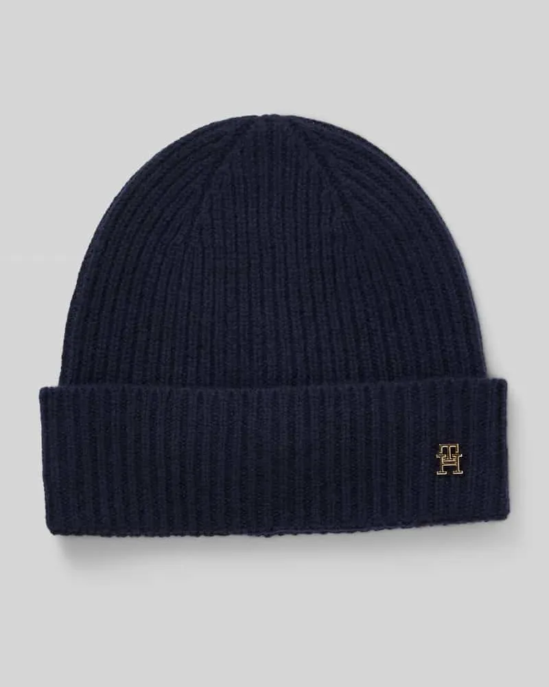 Tommy Hilfiger Mütze aus reinem Kaschmir Marine