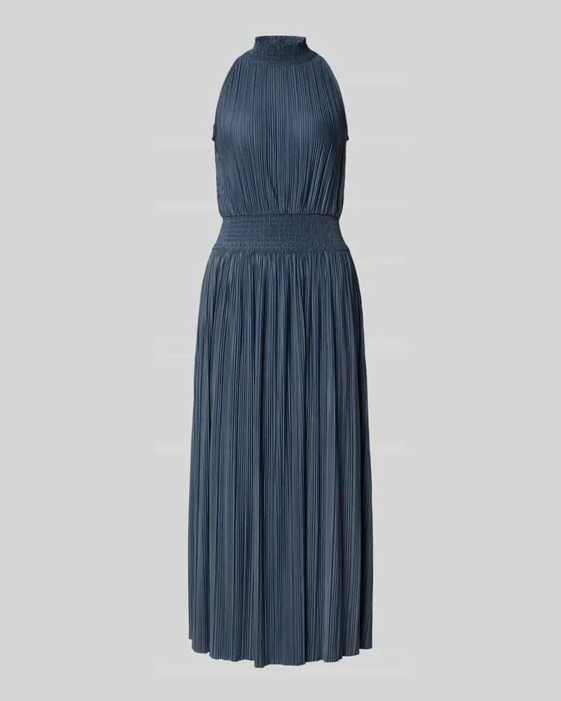 Samsøe & Samsøe Cocktailkleid mit Stehkragen Marine