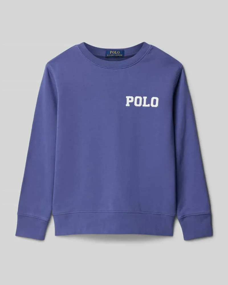 Ralph Lauren Sweatshirt mit Label-Stitching Blau