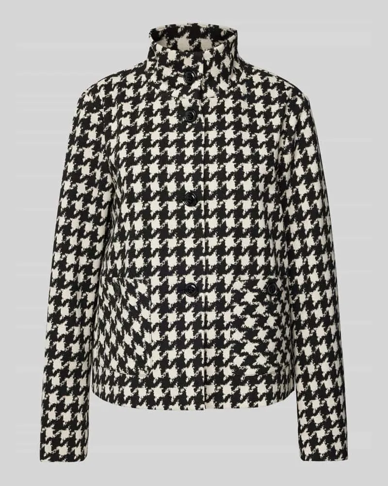 White Label Blazer mit Stehkragen Black