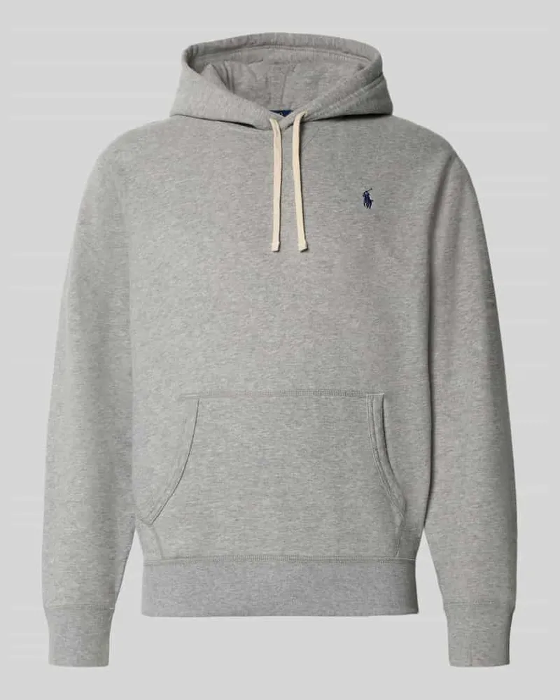 Ralph Lauren Regular Fit Hoodie mit Logo-Stitching Hellgrau