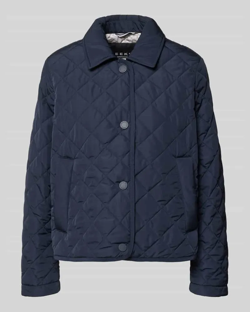 Max Mara Regular Fit Steppjacke mit Umlegekragen Modell 'GELO Marine