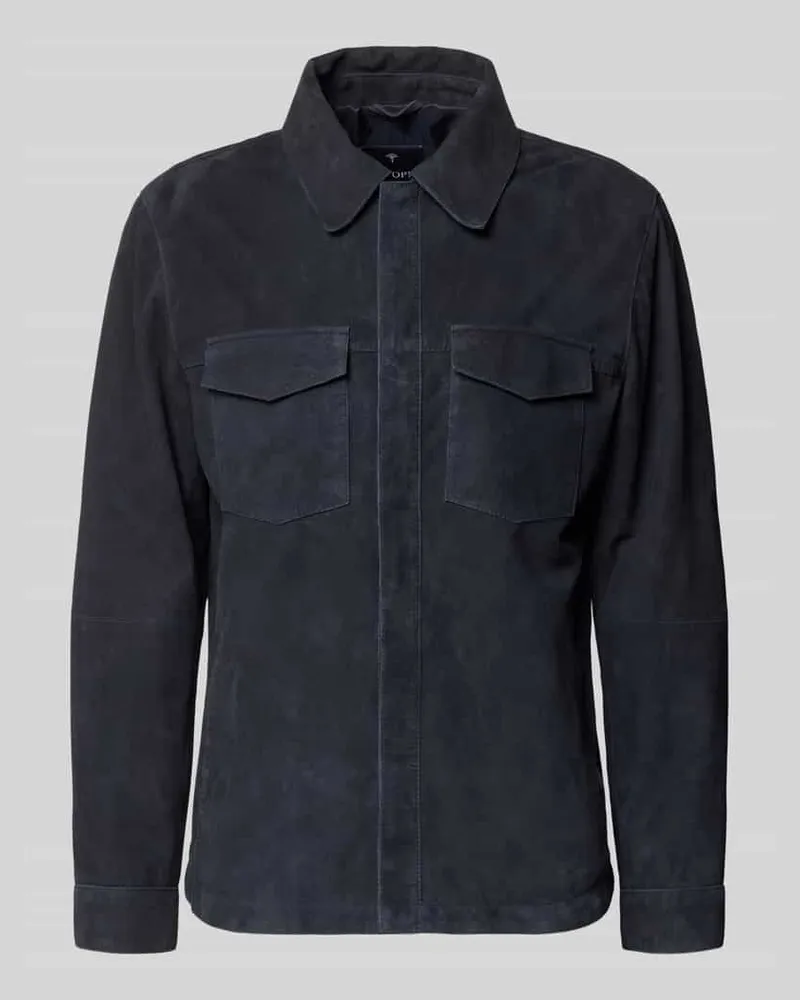 JOOP! Lederjacke mit Kentkragen Modell 'Atorn Marine