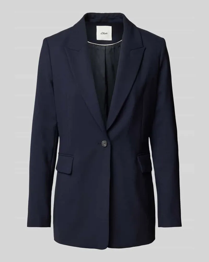 S.Oliver Blazer aus Viskosemischung Marine