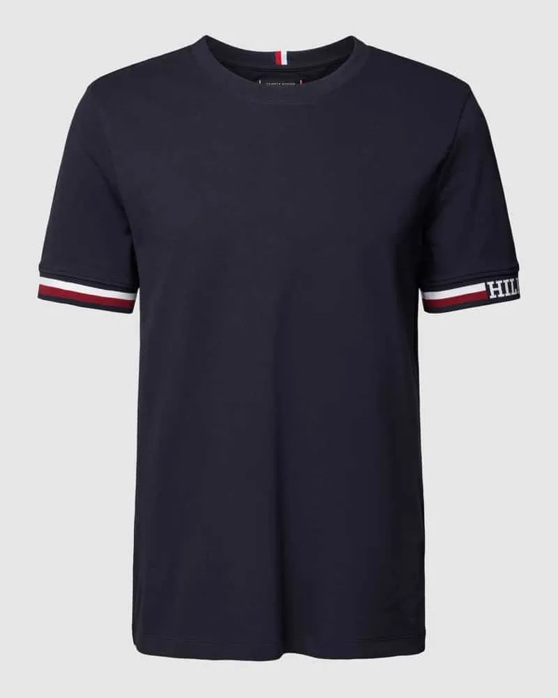 Tommy Hilfiger T-Shirt mit Kontraststreifen Marine