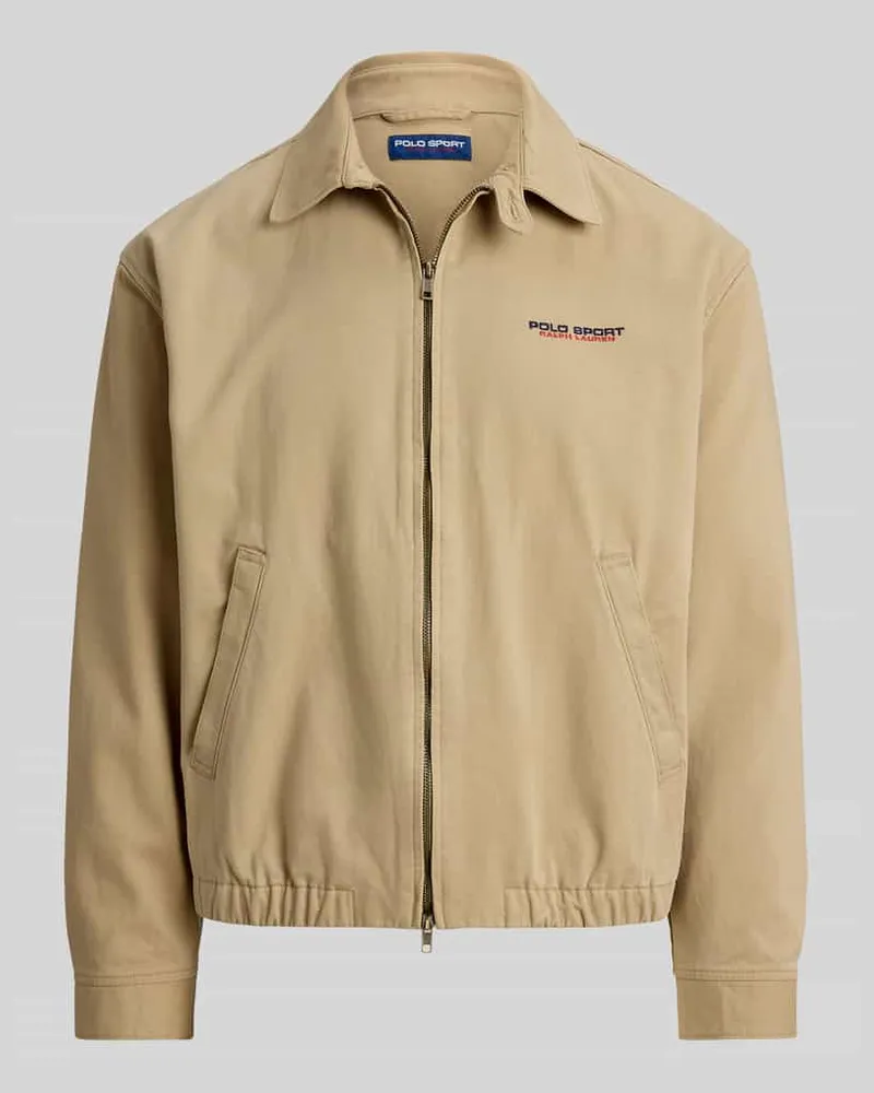 Ralph Lauren Regular Fit Blouson aus reiner Baumwolle Khaki