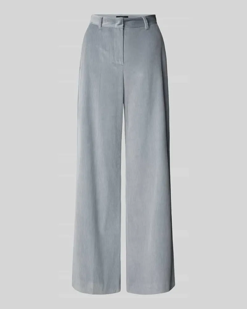Max Mara Straight Fit Cordhose aus reiner Baumwolle mit seitlichen Eingrifftaschen Modell 'TANIA Hellblau