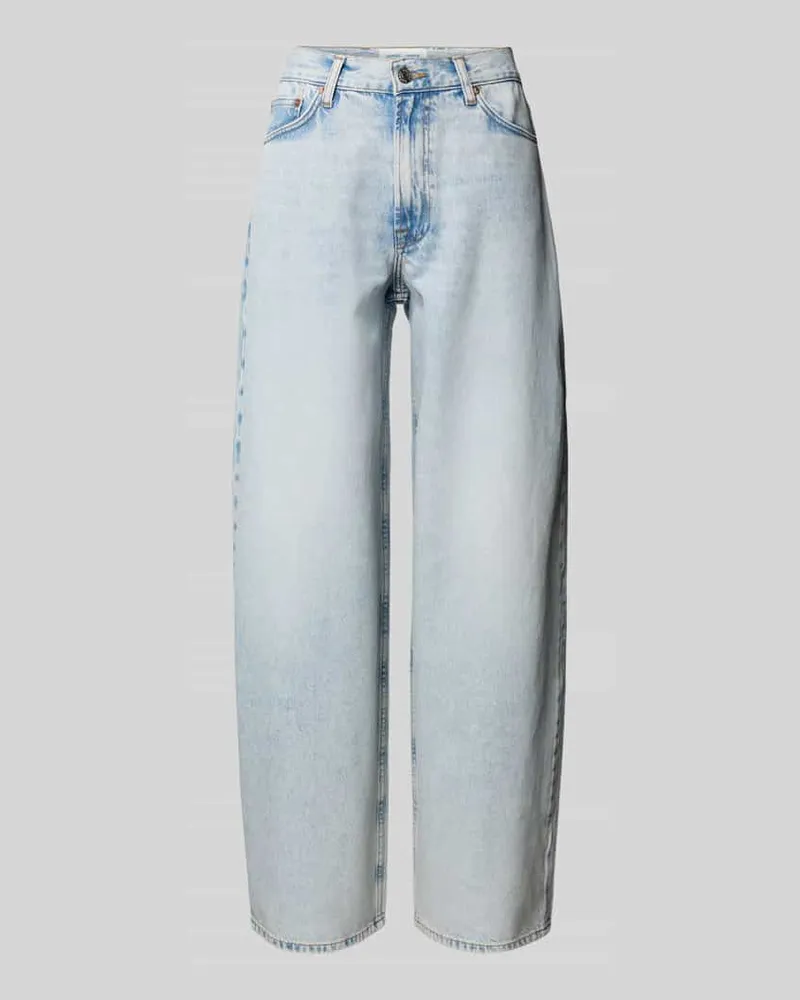 Samsøe & Samsøe Mom Fit Jeans im 5-Pocket-Design Modell 'SAHARPER Hellblau