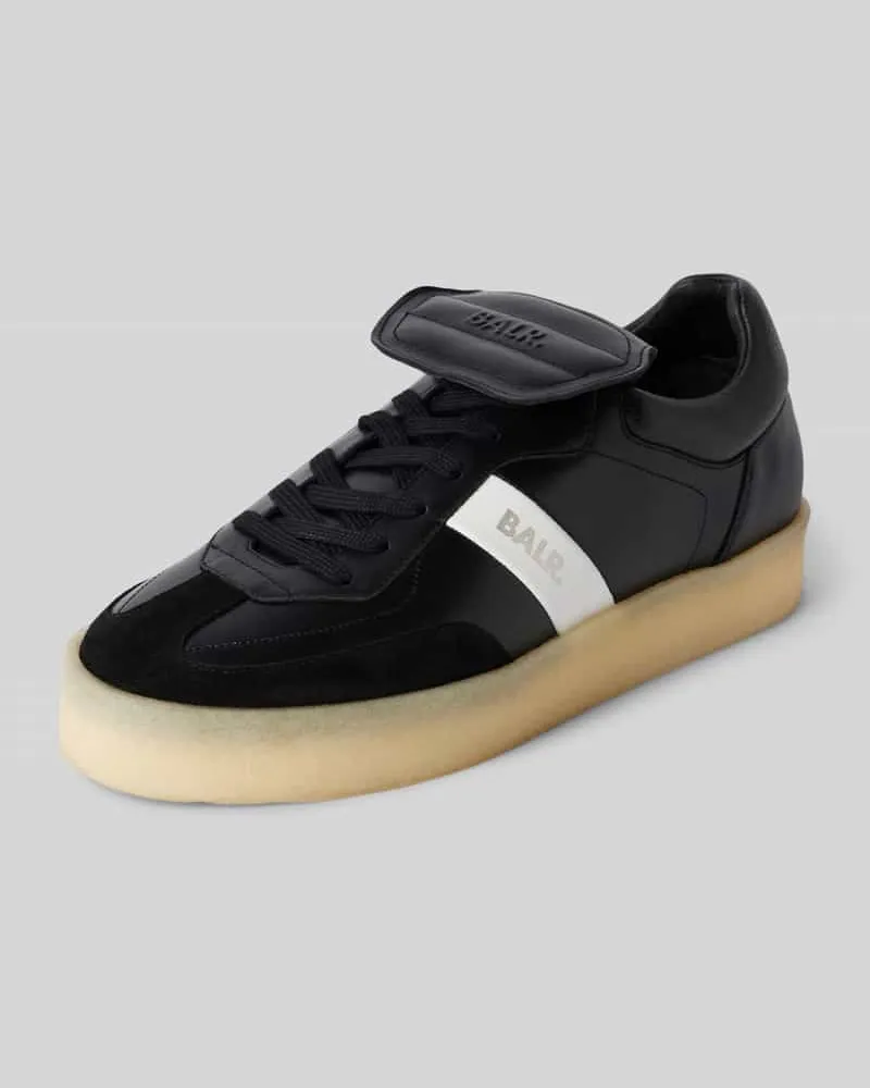 BALR. Sneaker aus reinem Leder mit Label-Print Modell 'GOTG Black