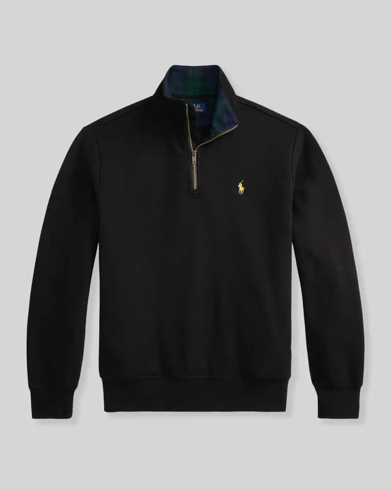 Ralph Lauren Sweatshirt mit Troyerkragen Black