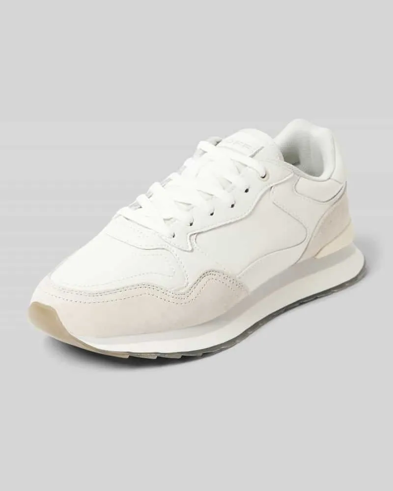 HOFF Ledersneaker mit Label-Badge Modell 'CALI Taupe