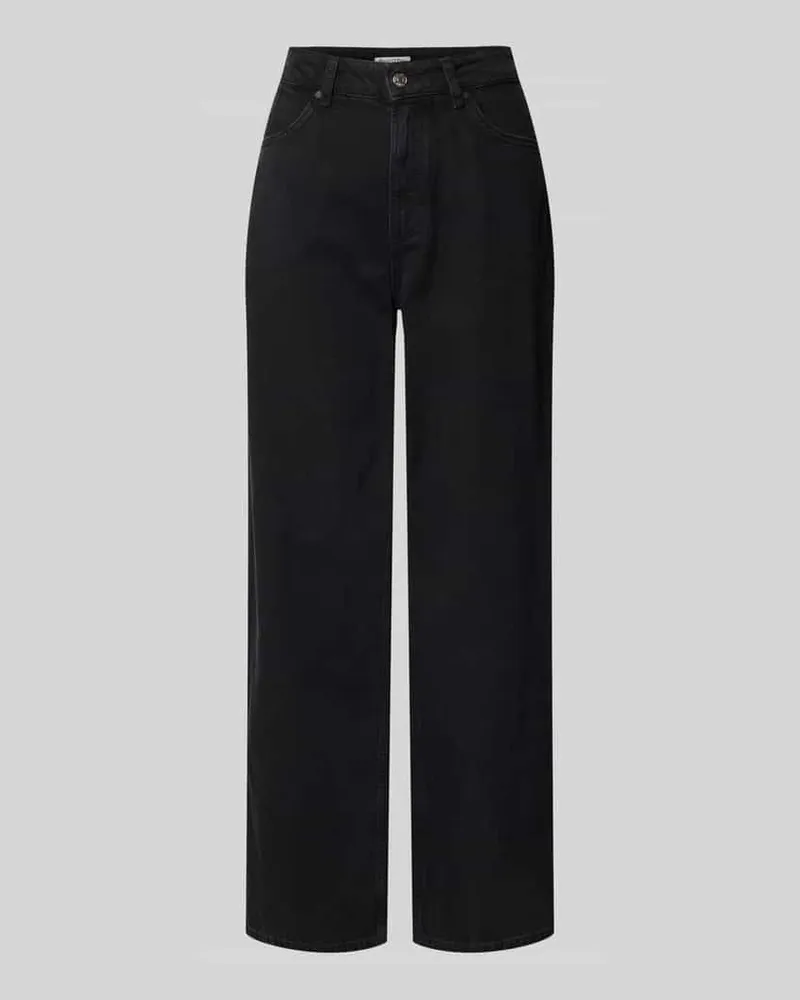 Marc O'Polo Wide Leg Jeans aus Baumwoll-Mix Modell 'TOMMA Black