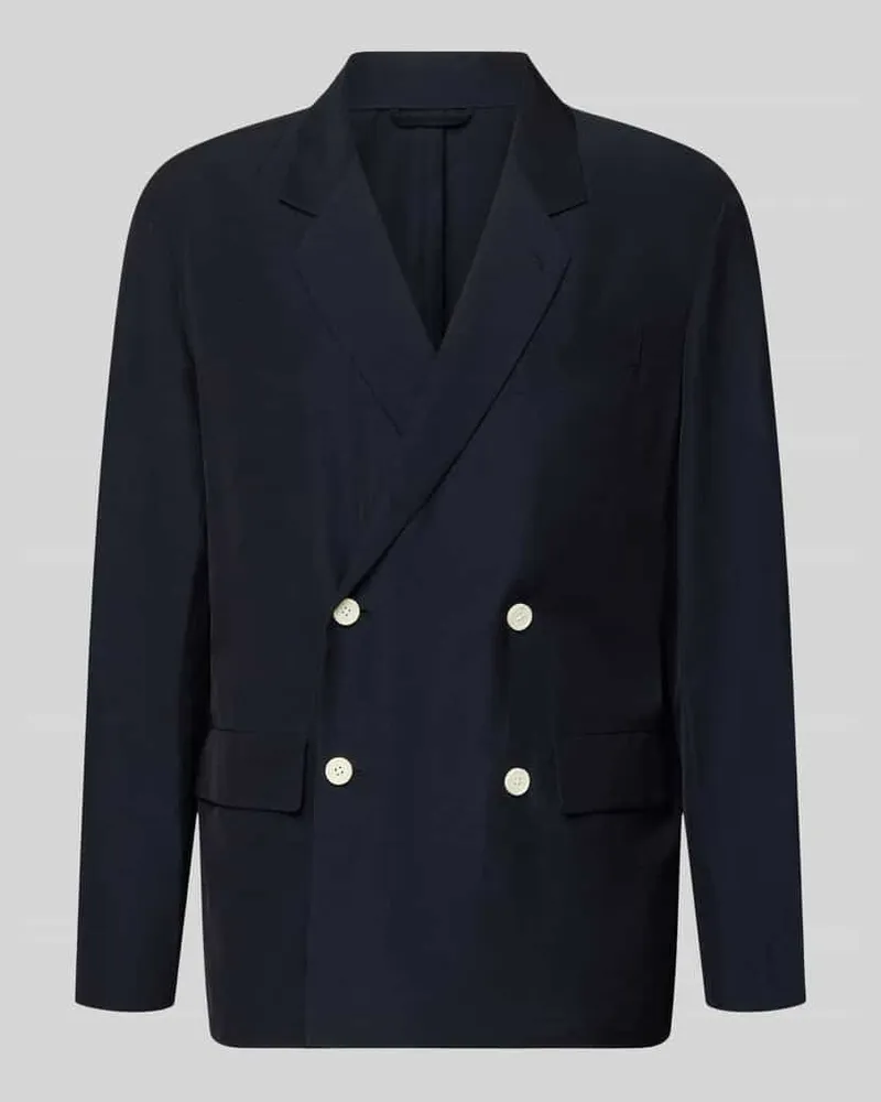 Emporio Armani Sakko aus Viskose-Mix mit Pattentaschen Marine