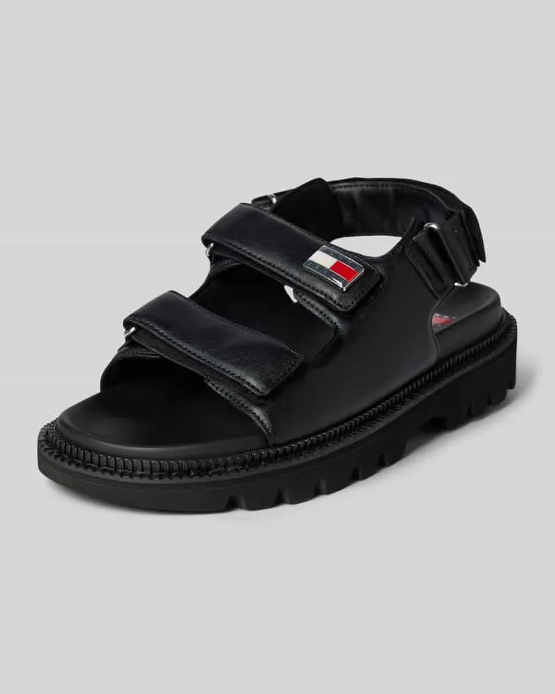 Tommy Hilfiger Sandalen mit Label-Detail Modell 'FANCY Black